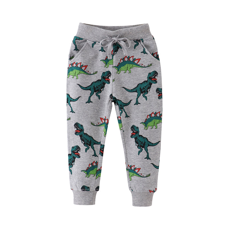Baby Kid Boys Dinosaur Print Pants Wholesale 220412271