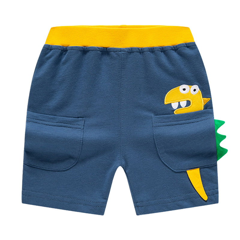 Baby Kid Boys Dinosaur Embroidered Shorts Wholesale 220412303