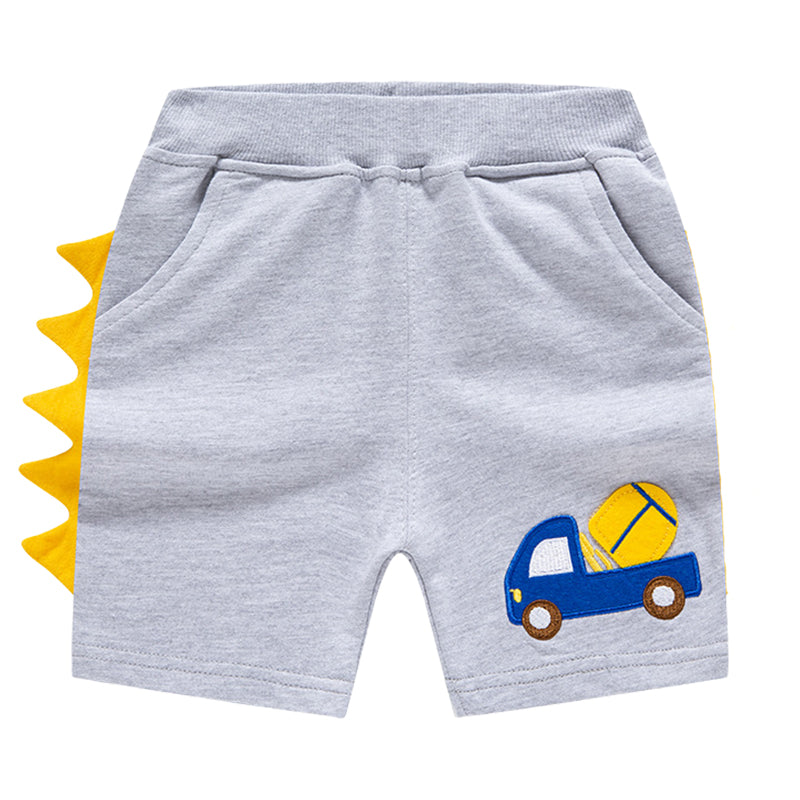 Baby Kid Boys Car Embroidered Shorts Wholesale 220412307