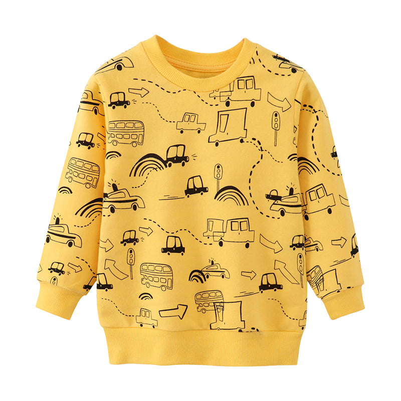 Baby Kid Unisex Cartoon Print Hoodies Swearshirts Wholesale 220412322