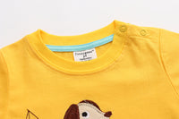 Load image into Gallery viewer, Baby Kid Girls Animals Car Embroidered T-Shirts Wholesale 22041233
