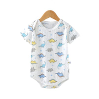 Load image into Gallery viewer, Baby Unisex Dinosaur Animals Cartoon Print Rompers Wholesale 220412332
