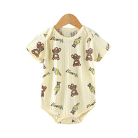 Load image into Gallery viewer, Baby Unisex Dinosaur Animals Cartoon Print Rompers Wholesale 220412332
