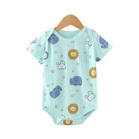 Load image into Gallery viewer, Baby Unisex Dinosaur Animals Cartoon Print Rompers Wholesale 220412332
