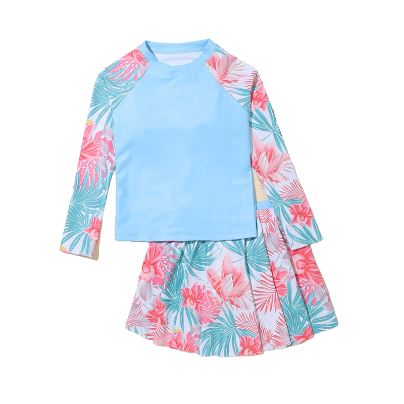 Kid Girls Tropical print Sports Swimwears Wholesale 220412371