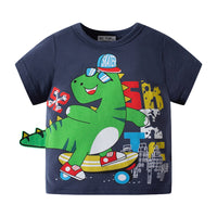 Load image into Gallery viewer, Baby Kid Boys Dinosaur Cartoon Print T-Shirts Wholesale 220412383
