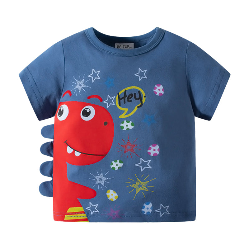 Baby Kid Boys Cartoon Star Print T-Shirts Wholesale 220412384