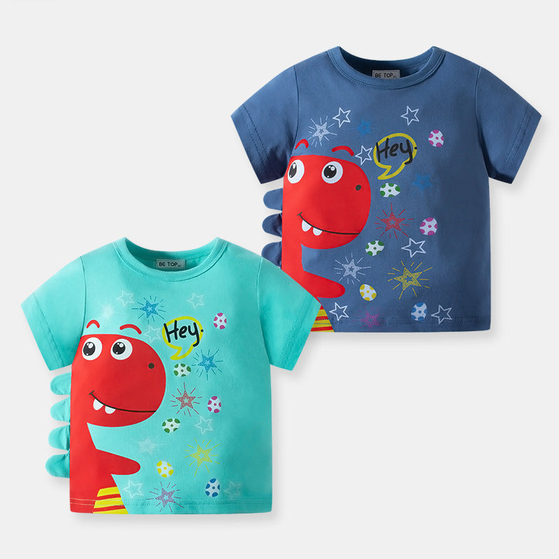 Baby Kid Boys Cartoon Star Print T-Shirts Wholesale 220412384
