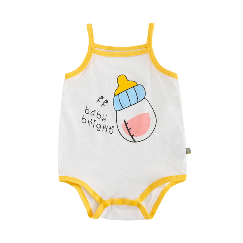 Baby Girls Cartoon Print Rompers Wholesale 220412391