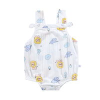 Load image into Gallery viewer, Baby Girls Cartoon Print Rompers Wholesale 220412400
