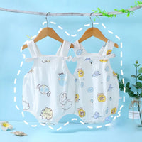 Load image into Gallery viewer, Baby Girls Cartoon Print Rompers Wholesale 220412400
