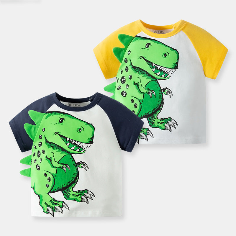 Baby Kid Unisex Dinosaur T-Shirts Wholesale 220412414