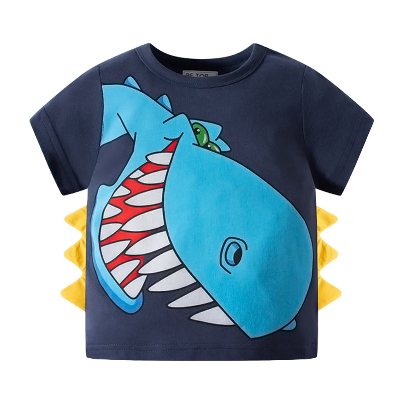 Baby Kid Unisex Dinosaur T-Shirts Wholesale 220412415