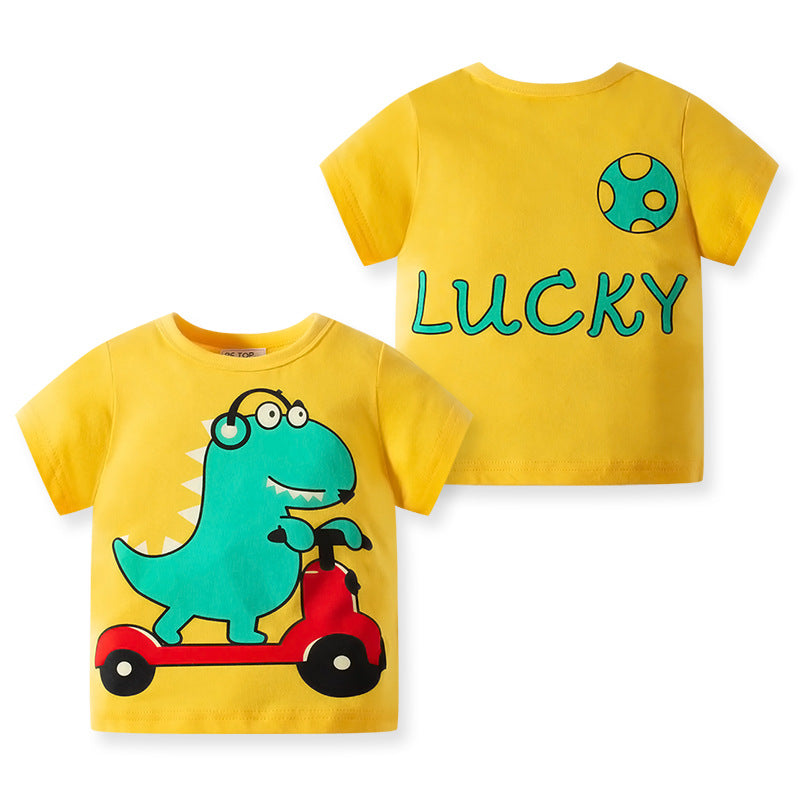 Baby Kid Unisex Dinosaur T-Shirts Wholesale 220412417