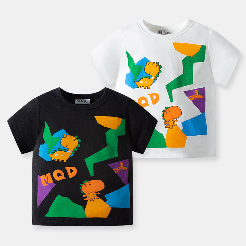 Baby Kid Unisex Dinosaur T-Shirts Wholesale 220412418