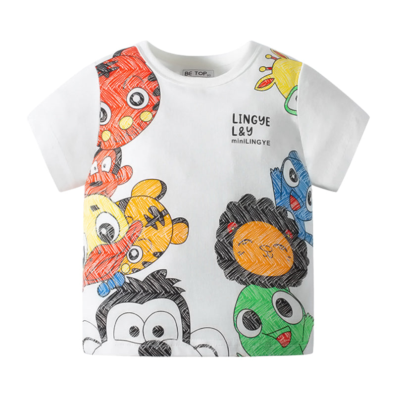 Baby Kid Unisex Cartoon T-Shirts Wholesale 220412419