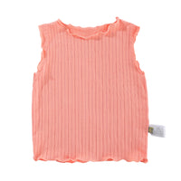 Load image into Gallery viewer, Baby Girls Solid Color Muslin&amp;Ribbed Tops Wholesale 220412430

