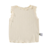 Load image into Gallery viewer, Baby Girls Solid Color Muslin&amp;Ribbed Tops Wholesale 220412430
