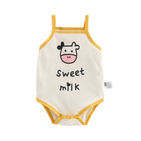 Load image into Gallery viewer, Baby Unisex Letters Cartoon Cow Print Rompers Wholesale 220412443
