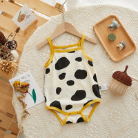 Load image into Gallery viewer, Baby Unisex Letters Cartoon Cow Print Rompers Wholesale 220412443

