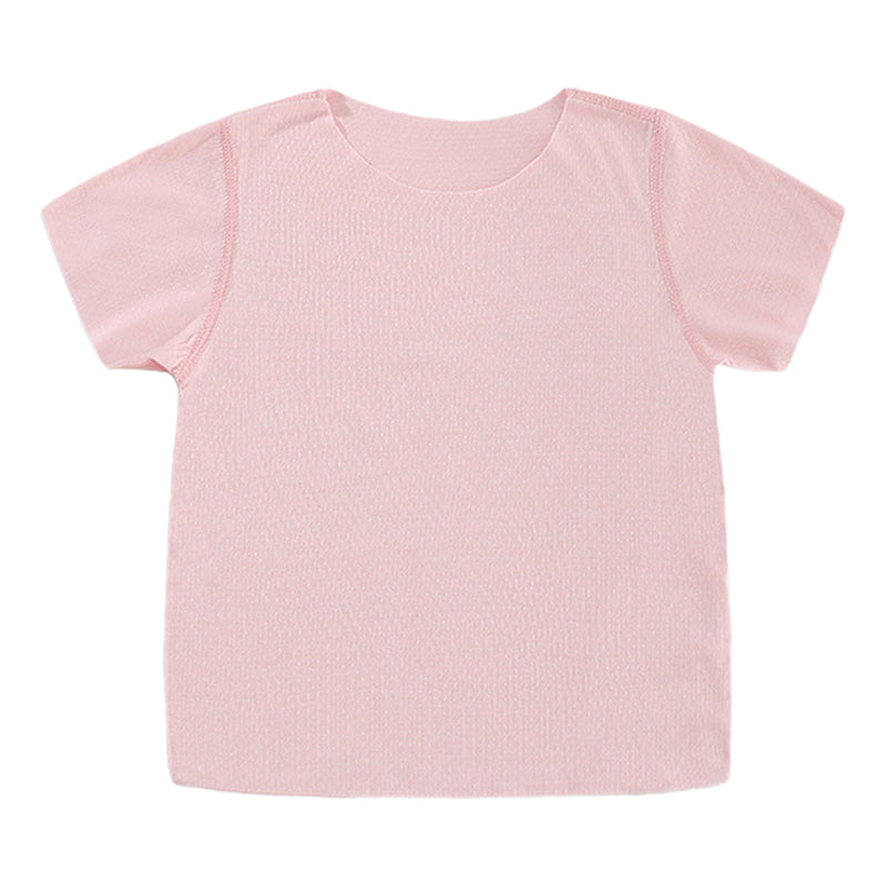 Baby Unisex Solid Color T-Shirts Wholesale 220412463