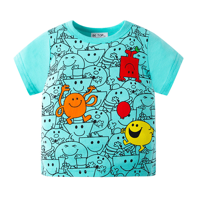 Baby Kid Unisex Expression Print T-Shirts Wholesale 220412474
