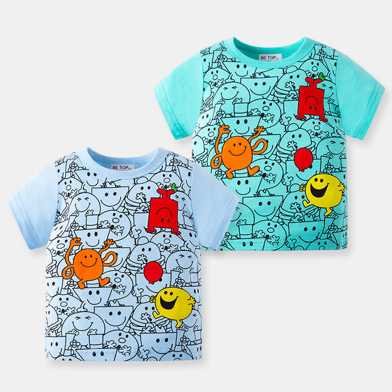 Baby Kid Unisex Expression Print T-Shirts Wholesale 220412474