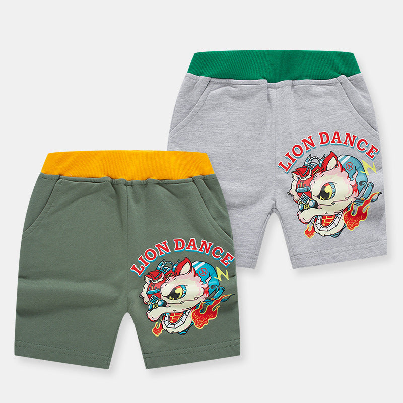 Baby Kid Boys Letters Cartoon Print Sports Shorts Wholesale 220412485