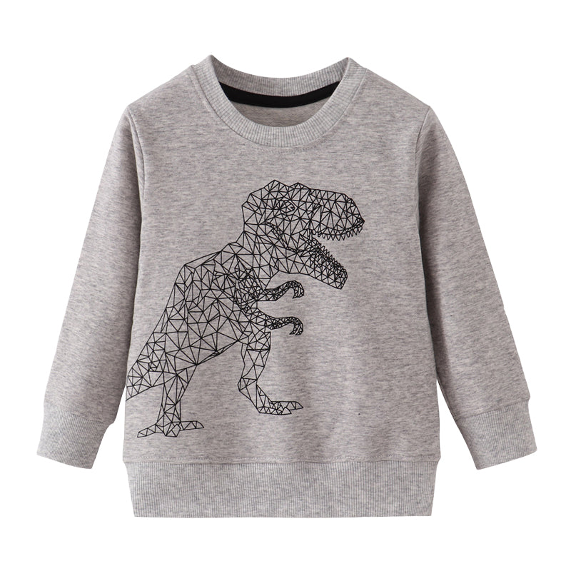 Baby Kid Boys Dinosaur Print Hoodies Swearshirts Wholesale 22041251