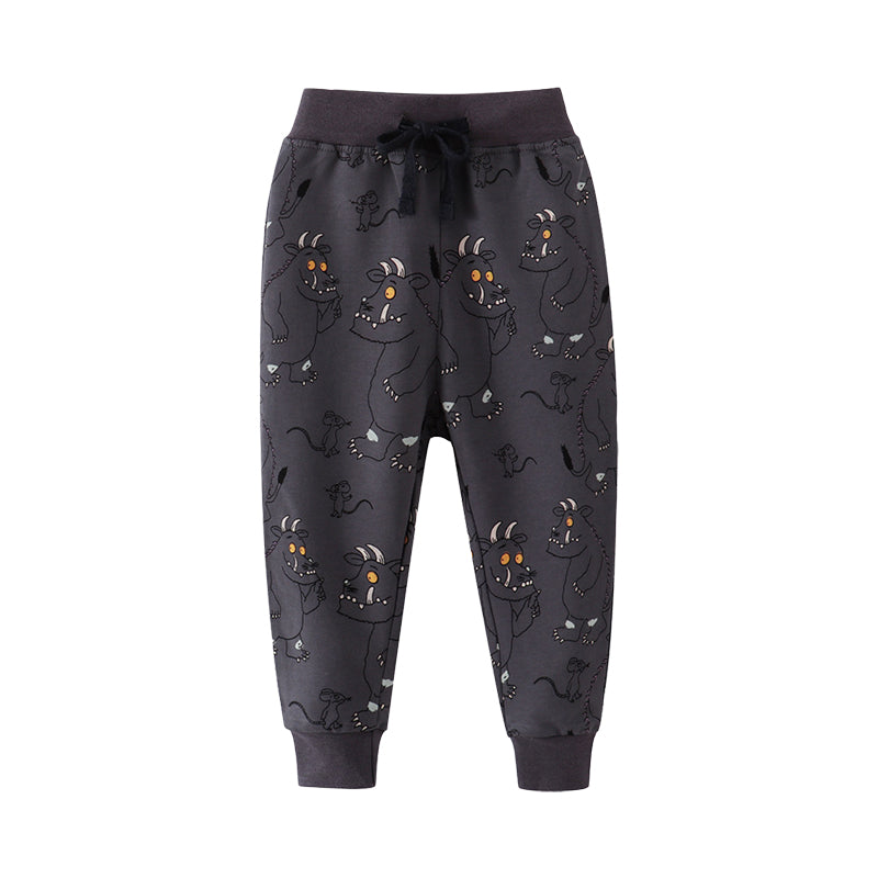 Baby Kid Unisex Animals Ribbon Print Pants Wholesale 22041252