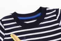 Load image into Gallery viewer, Baby Kid Boys Striped Embroidered T-Shirts Wholesale 22041262
