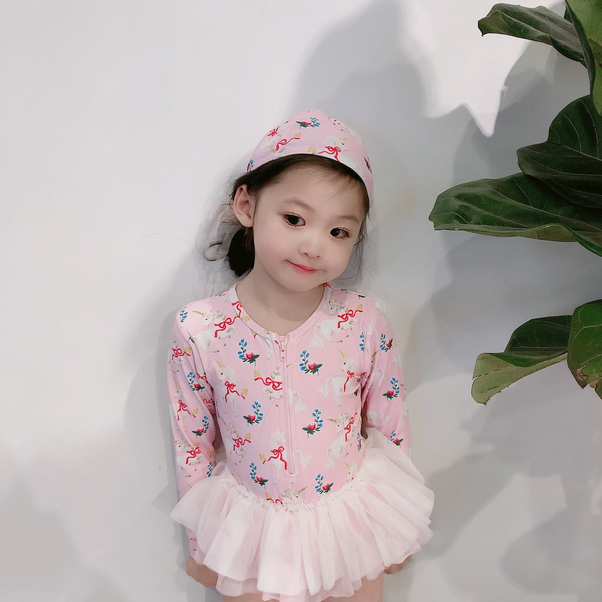 Baby Kid Girls Animals Cartoon Unicorn Print Rompers Swimwears Wholesale 22041272