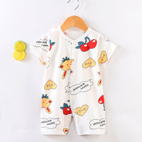 Load image into Gallery viewer, Baby Unisex Fruit Dinosaur Animals Car Cartoon Print Jumpsuits Wholesale 22041274

