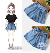 Load image into Gallery viewer, Kid Big Kid Girls Solid Color Ribbon Shorts Wholesale 22041277
