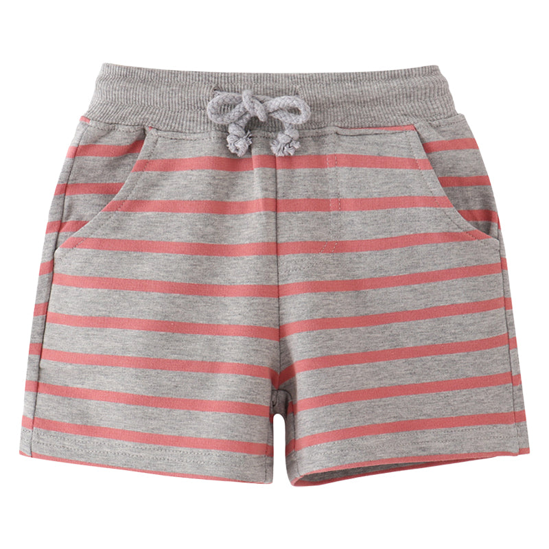 Baby Kid Unisex Striped Ribbon Shorts Wholesale 22041285