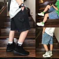 Load image into Gallery viewer, Kid Big Kid Boys Solid Color Shorts Jeans Wholesale 22041291
