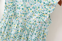 Load image into Gallery viewer, Baby Girls Flower Bow Print Rompers Wholesale 22041292

