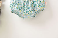 Load image into Gallery viewer, Baby Girls Flower Bow Print Rompers Wholesale 22041292
