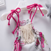 Load image into Gallery viewer, Baby Girls Flower Print Rompers Wholesale 22041404
