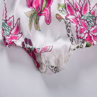 Load image into Gallery viewer, Baby Girls Flower Print Rompers Wholesale 22041404
