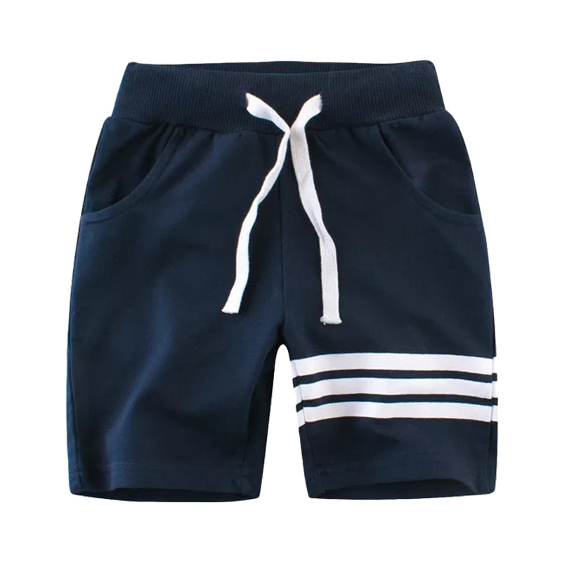 Baby Kid Boys Striped Sports Shorts Wholesale 22041406