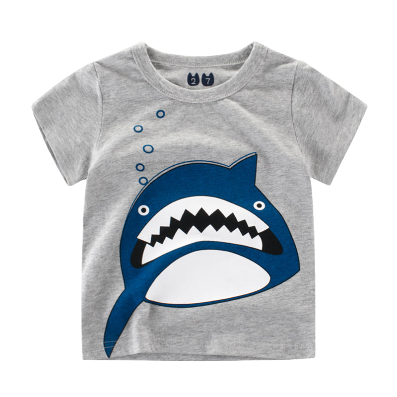Baby Kid Boys Animals Print T-Shirts Wholesale 22041410