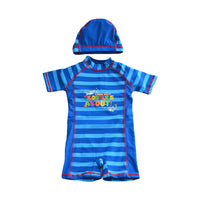 Load image into Gallery viewer, Baby Kid Boys Striped Letters Animals Print Rompers Swimwears Wholesale 22042212
