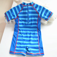 Load image into Gallery viewer, Baby Kid Boys Striped Letters Animals Print Rompers Swimwears Wholesale 22042212
