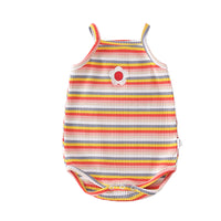 Load image into Gallery viewer, Baby Girls Striped Color-blocking Wings Rompers Wholesale 220414116
