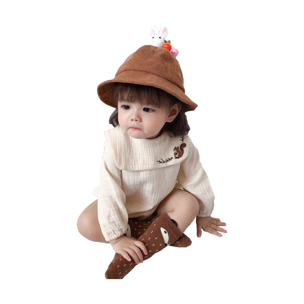 Baby Girls Animals Embroidered Rompers Wholesale 220414123