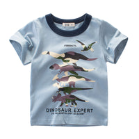 Load image into Gallery viewer, Baby Kid Unisex Dinosaur Print T-Shirts Wholesale 22041416
