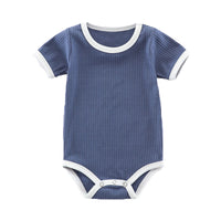 Load image into Gallery viewer, Baby Girls Boys Muslin&amp;Ribbed Rompers Wholesale 220414186
