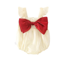Load image into Gallery viewer, Baby Girls Color-blocking Bow Rompers Dresses Wholesale 220414197
