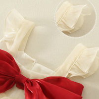 Load image into Gallery viewer, Baby Girls Color-blocking Bow Rompers Dresses Wholesale 220414197
